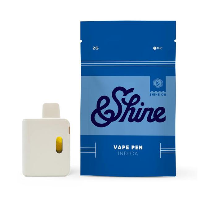 &Shine | Granddaddy Purple | 2g Distillate Vape (Disposable) (S)